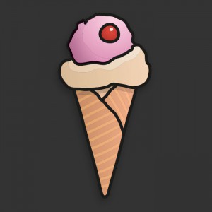 Illustration de crème glacée
